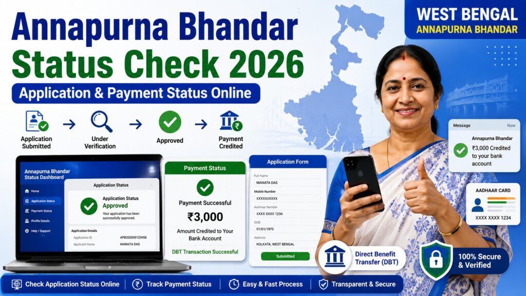 West Bengal Annapurna Bhandar Status Check Online 2026